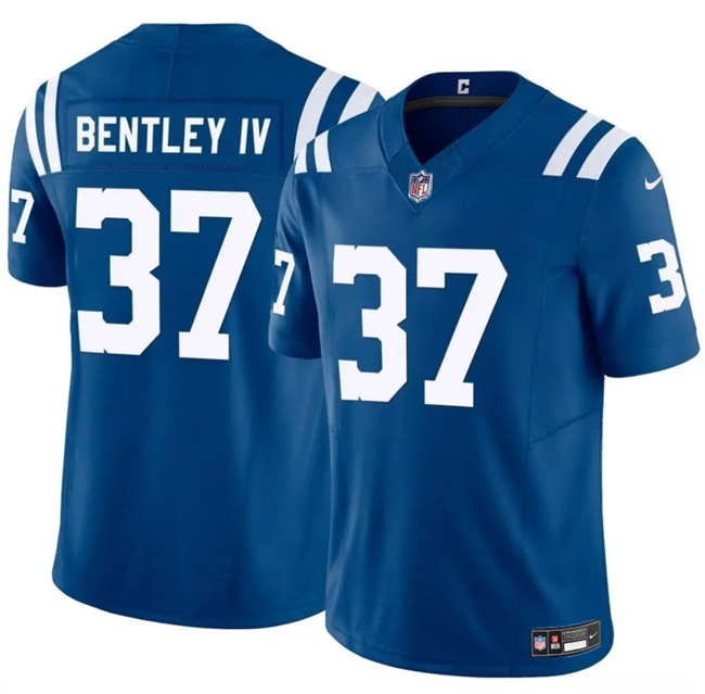 Men's Indianapolis Colts #37 Ulysses Bentley IV Blue 2025 F.U.S.E. Vapor Limited Stitched Football Jersey